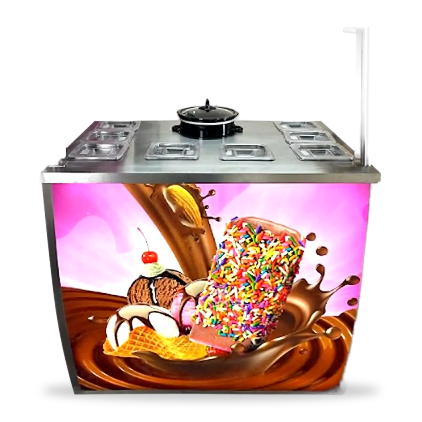 Chocolatera con publicidad 8c