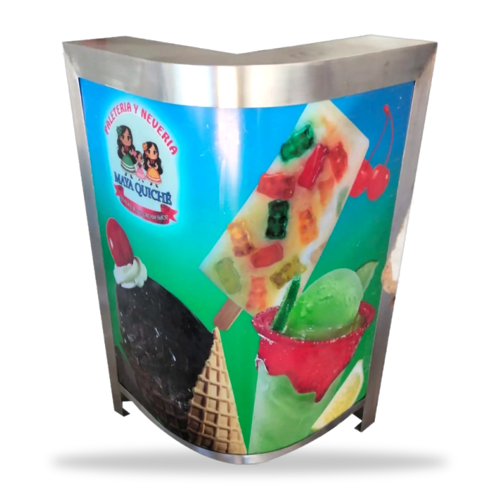 Esquinero curvo luminoso miniatura